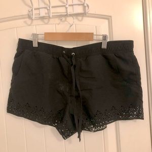 Merona black swim shorts